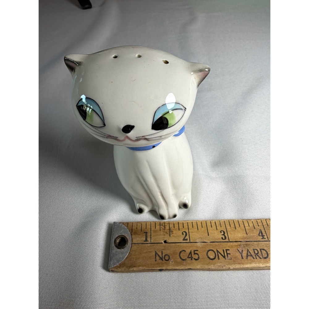 1961 Holt Howard Salt Pepper Shakers Japan Kitty Set Non Working Squeaker - Picture 16 of 16